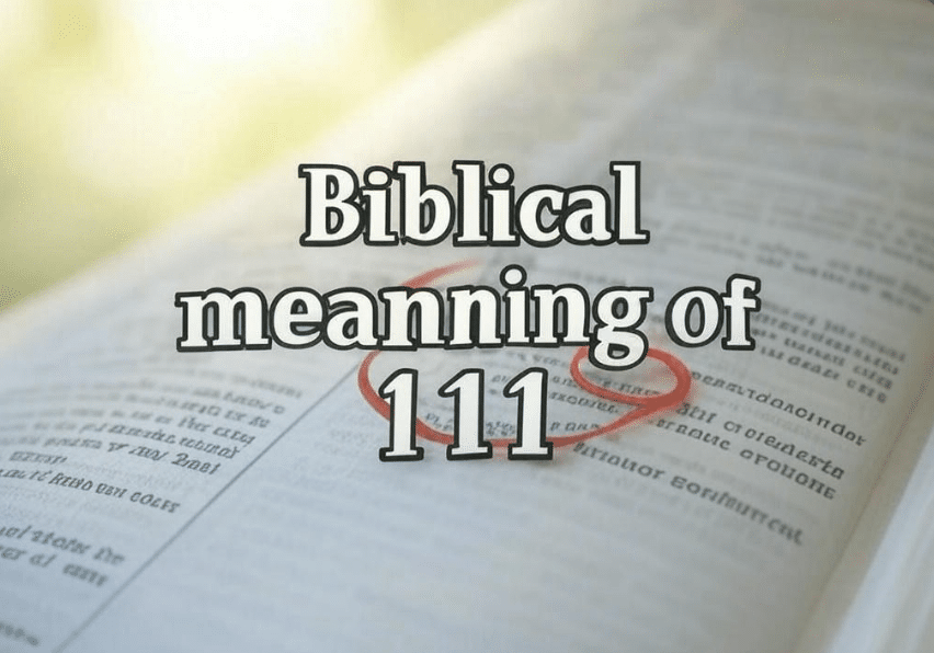 Biblical meaning of 111
